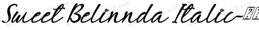 Sweet Belinnda Italic字体转换